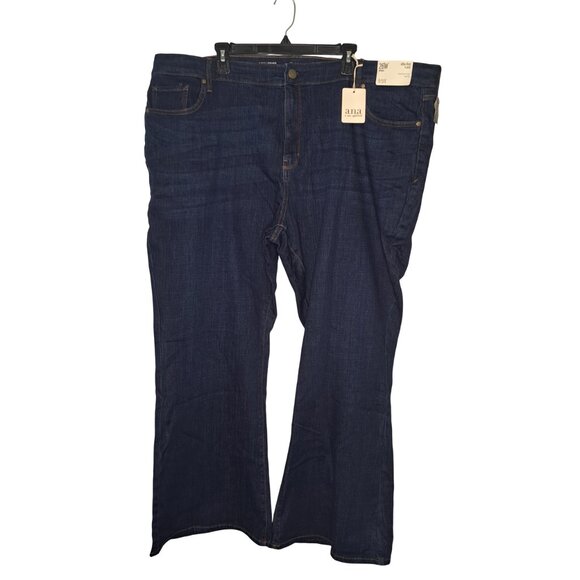 NEW ANA High Rise Dark Wash Flare Jeans Plus Size 26W - Picture 2 of 8